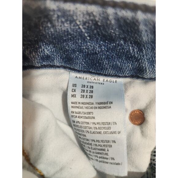 American Eagle Airflex + Jeans Mens (Actual 29 X 26) 28 X 28 Blue Tech Temp Slim - Picture 4 of 15